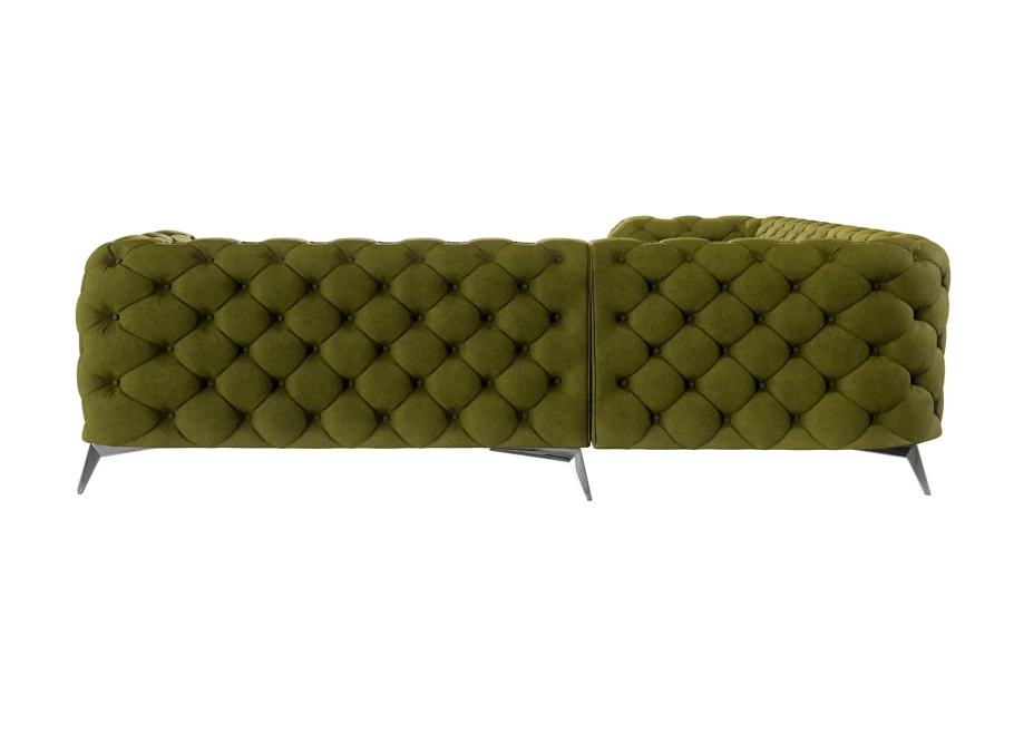 Narożnik pięcioosobowy luksusowy pikowany Chesterfield TEO 2+E+2