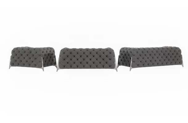 Zestaw mebli pikowanych Chesterfield luksusowy 3+2+1 KALIFORNIA - zestawy