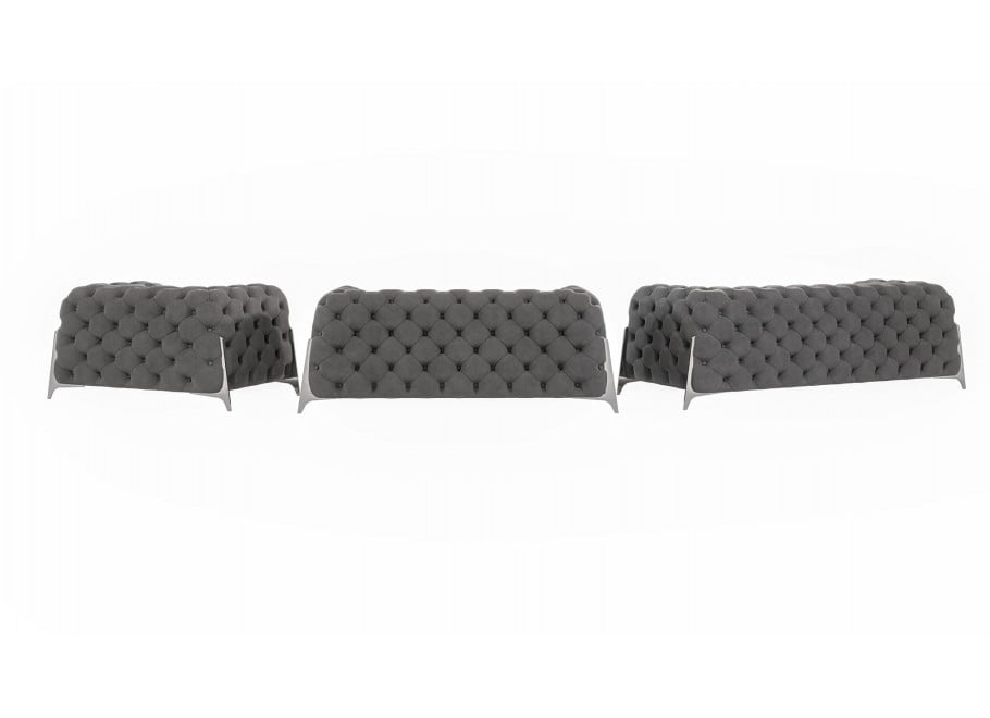Zestaw mebli pikowanych Chesterfield luksusowy 3+2+1 KALIFORNIA 3