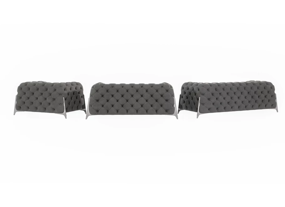 Zestaw mebli pikowanych Chesterfield luksusowy 3+2+1 KALIFORNIA