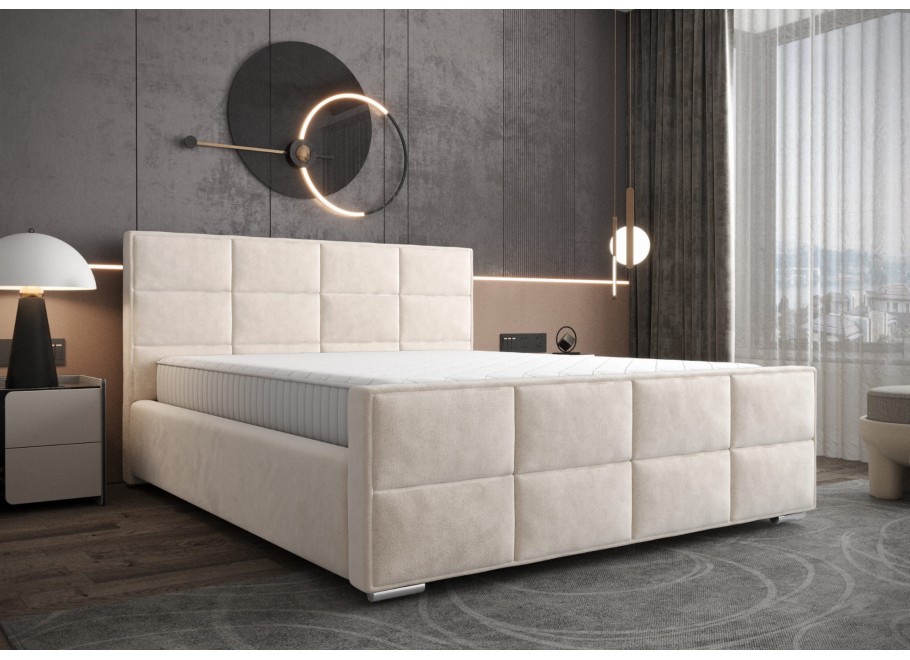 Łóżko tapicerowane glamour ROSS 4