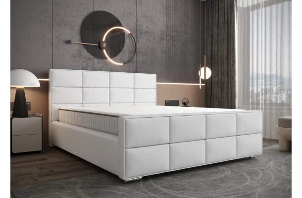 Łóżko tapicerowane glamour ROSS - sypialnia
