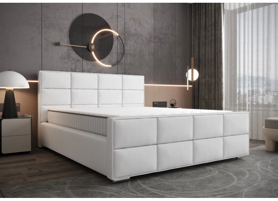 Łóżko tapicerowane glamour ROSS