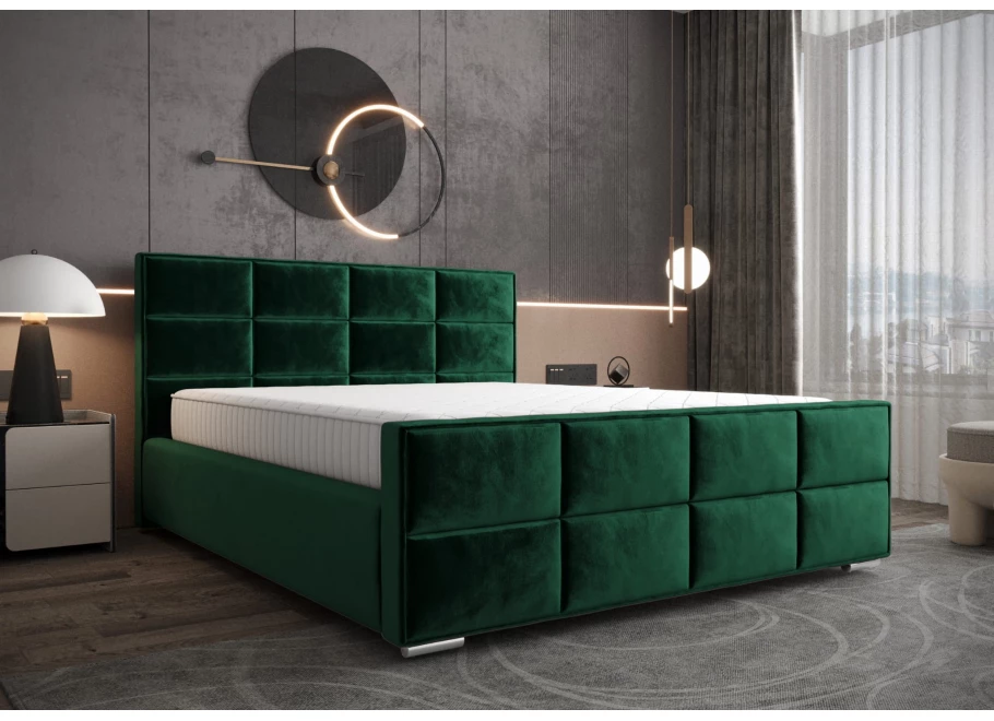 Łóżko tapicerowane glamour ROSS