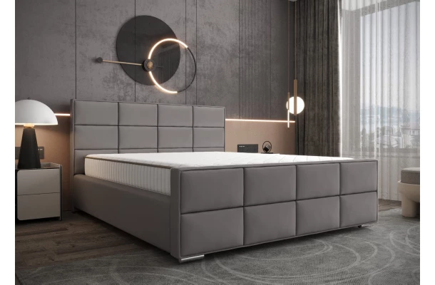Łóżko tapicerowane glamour ROSS - stylowe