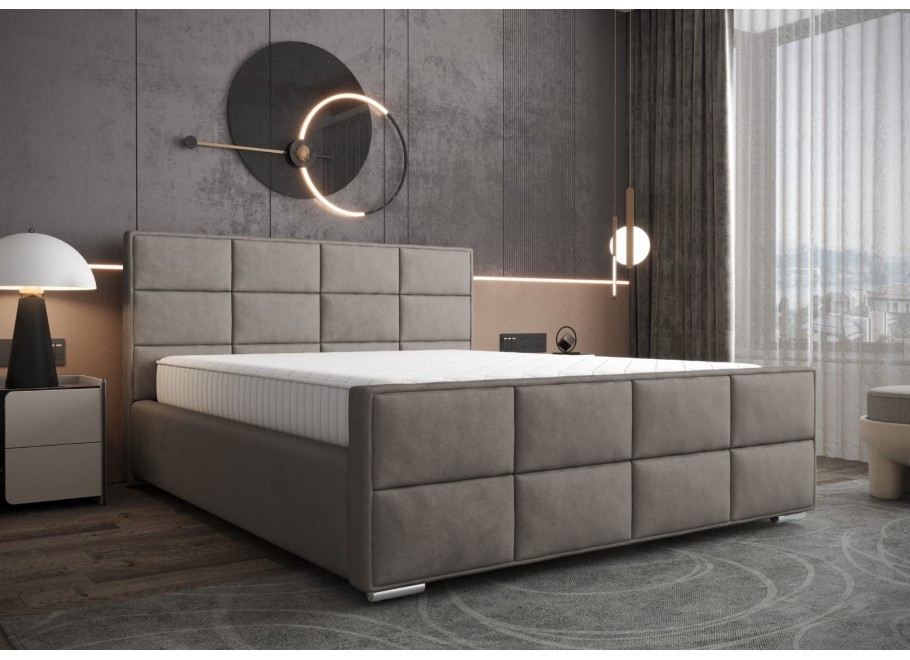 Łóżko tapicerowane glamour ROSS 7