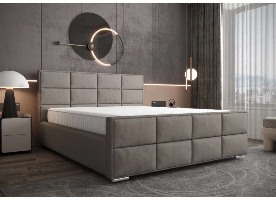 Łóżko tapicerowane glamour ROSS
