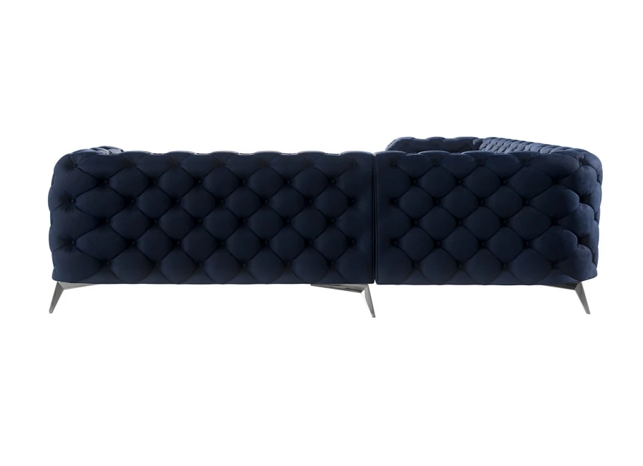 Narożnik pięcioosobowy luksusowy pikowany Chesterfield TEO 2+E+2