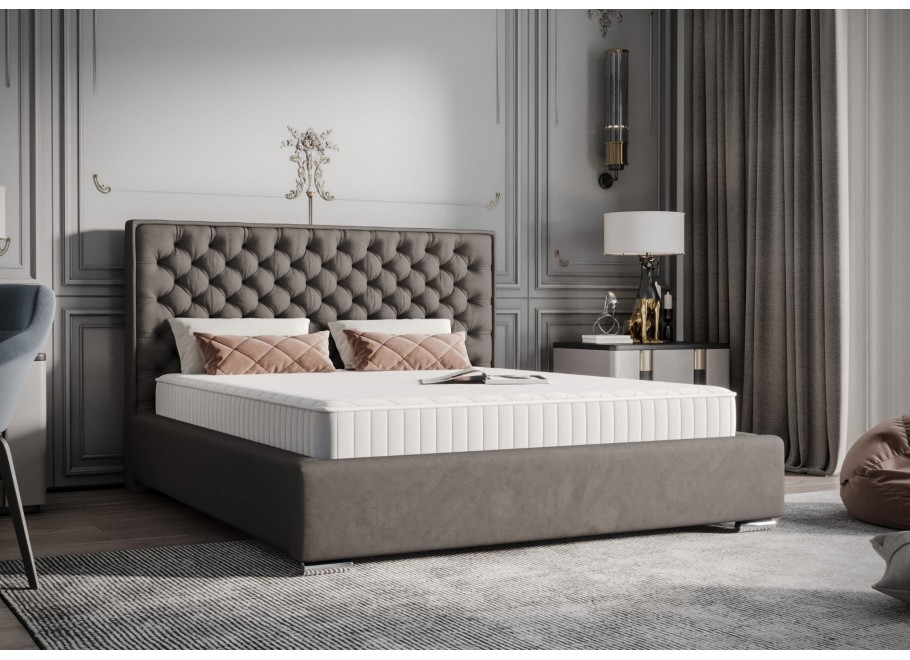 Łóżko tapicerowane glamour SPANO 3