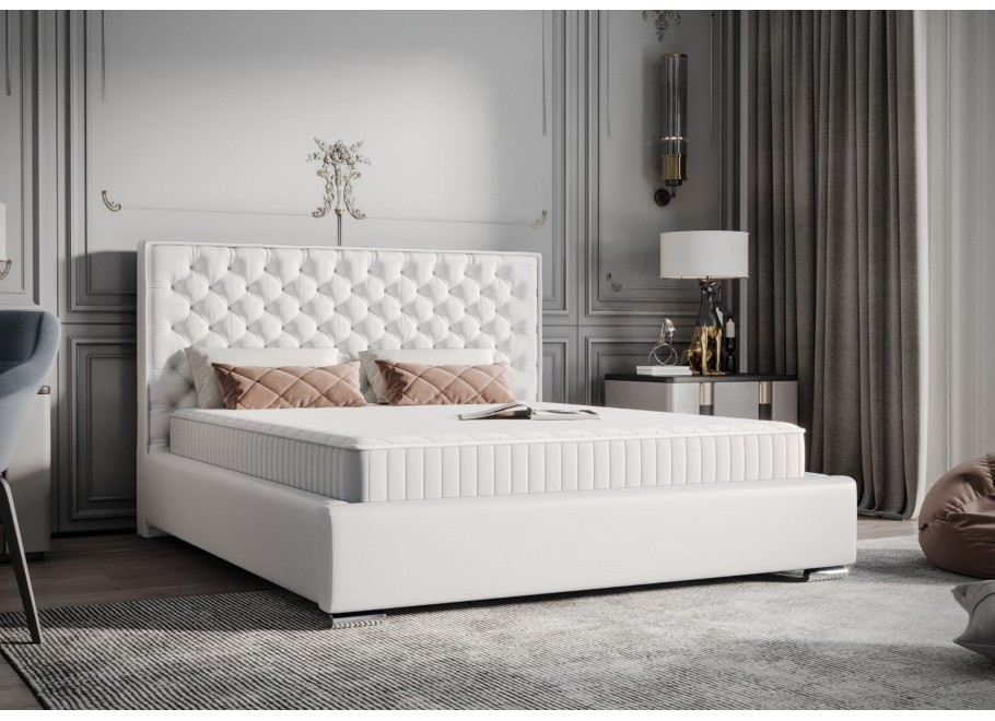 Łóżko tapicerowane glamour SPANO 5