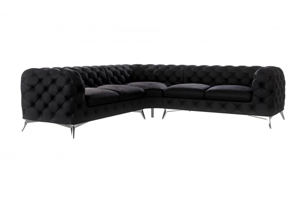 Narożnik pięcioosobowy luksusowy pikowany Chesterfield TEO 2+E+2 - design i funkcjonalnosc w parze