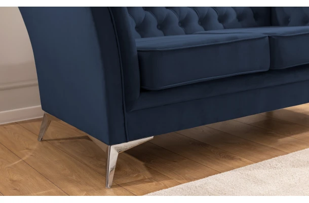 Sofa trzyosobowa pikowana Chesterfield HASSO BIS - design i funkcjonalnosc w parze