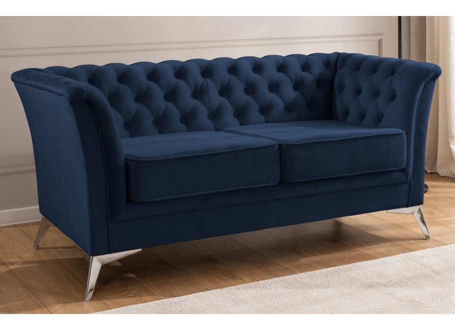 Sofa dwuosobowa pikowana Chesterfield HASSO BIS 22