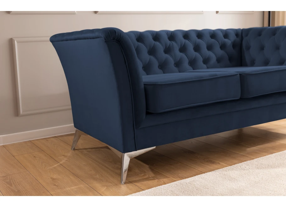 Sofa dwuosobowa pikowana Chesterfield HASSO BIS