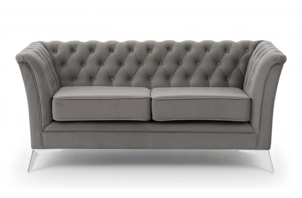 Sofa dwuosobowa pikowana Chesterfield HASSO BIS - dwuosobowe