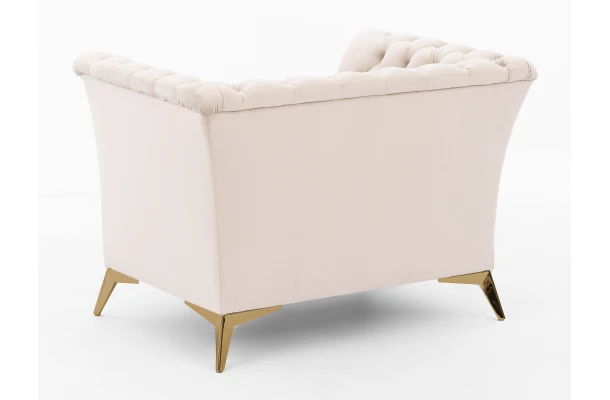 Fotel pikowany chesterfield HASSO BIS - stylowe
