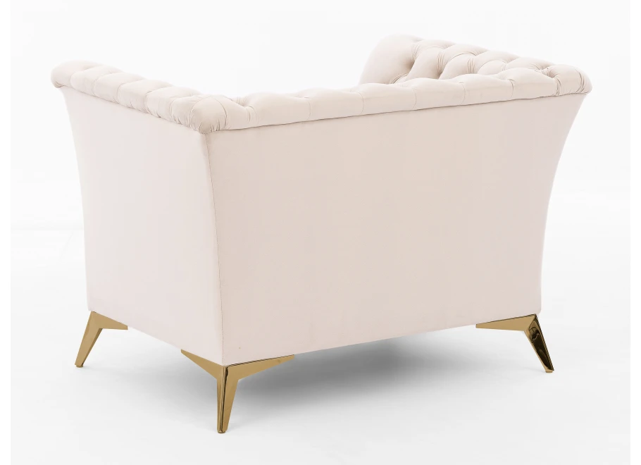 Fotel pikowany chesterfield HASSO BIS