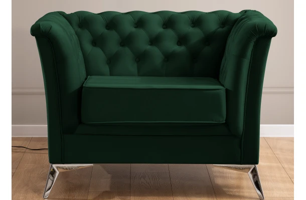 Fotel pikowany chesterfield HASSO BIS - design i funkcjonalnosc w parze