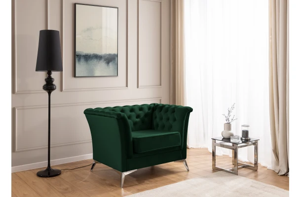 Fotel pikowany chesterfield HASSO BIS - design i funkcjonalnosc w parze