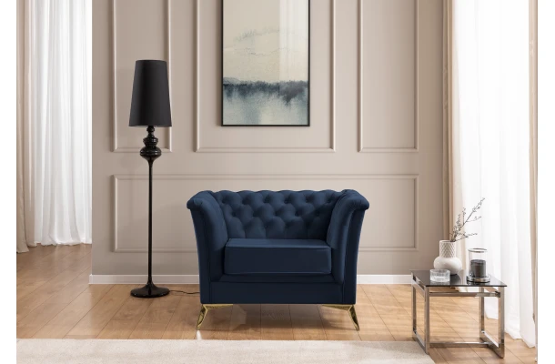 Fotel pikowany chesterfield HASSO BIS - design i funkcjonalnosc w parze