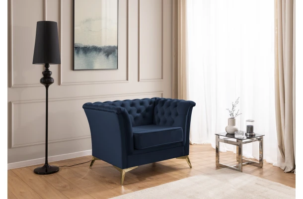 Fotel pikowany chesterfield HASSO BIS - design i funkcjonalnosc w parze