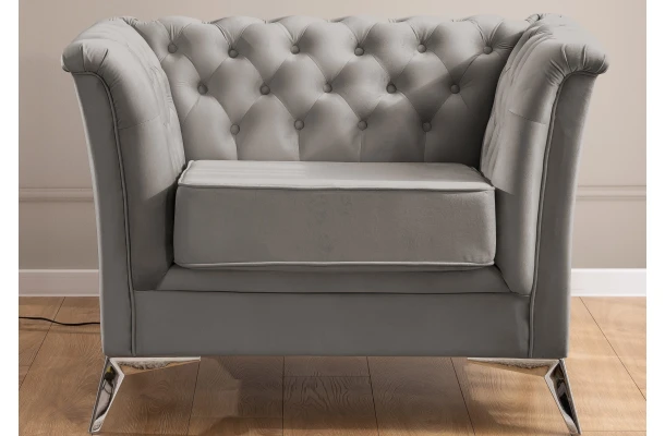 Fotel pikowany chesterfield HASSO BIS - design i funkcjonalnosc w parze