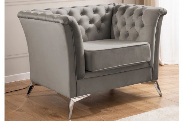 Fotel pikowany chesterfield HASSO BIS - design i funkcjonalnosc w parze