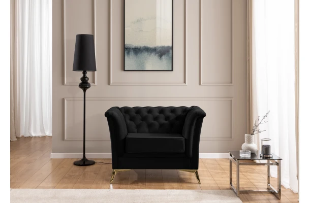 Fotel pikowany chesterfield HASSO BIS - design i funkcjonalnosc w parze