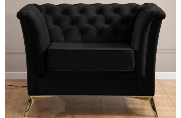 Fotel pikowany chesterfield HASSO BIS - design i funkcjonalnosc w parze