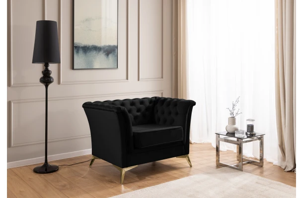 Fotel pikowany chesterfield HASSO BIS - design i funkcjonalnosc w parze