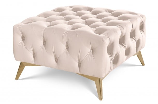 Puf pikowany Chesterfield 80x80 HASSO BIS