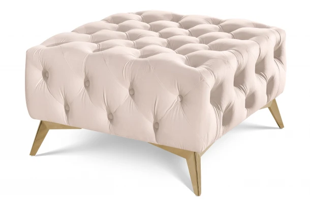 Puf pikowany Chesterfield 80x80 HASSO BIS - design i funkcjonalnosc w parze