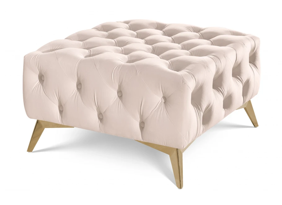 Puf pikowany Chesterfield 80x80 HASSO BIS