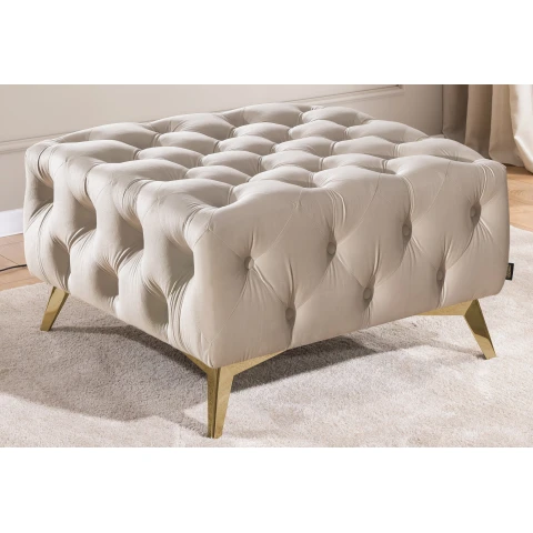 Puf pikowany Chesterfield 80x80 HASSO BIS