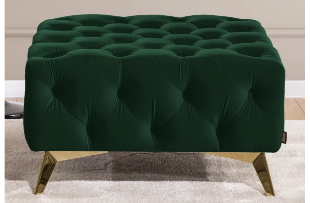 Puf pikowany Chesterfield 80x80 HASSO BIS - design i funkcjonalnosc w parze