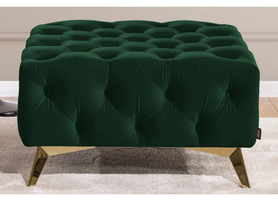Puf pikowany Chesterfield 80x80 HASSO BIS