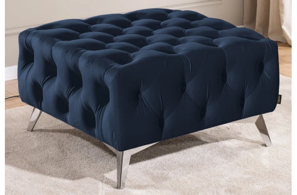 Puf pikowany Chesterfield 80x80 HASSO BIS - design i funkcjonalnosc w parze