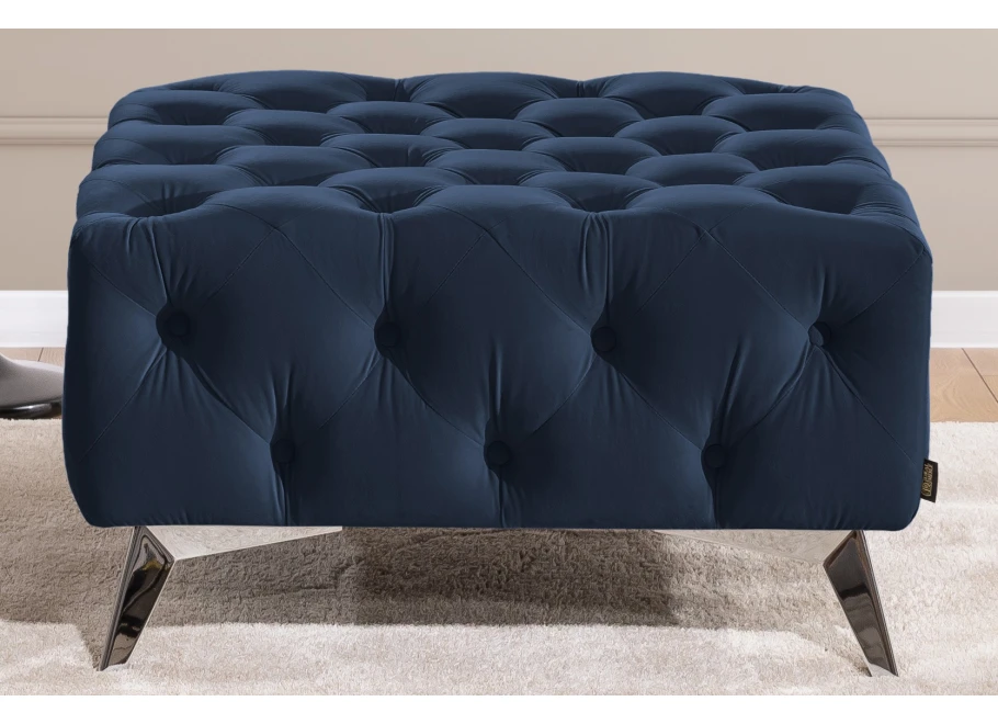 Puf pikowany Chesterfield 80x80 HASSO BIS