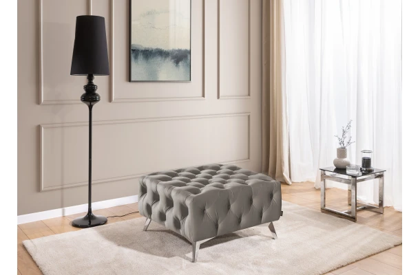 Puf pikowany Chesterfield 80x80 HASSO BIS - design i funkcjonalnosc w parze