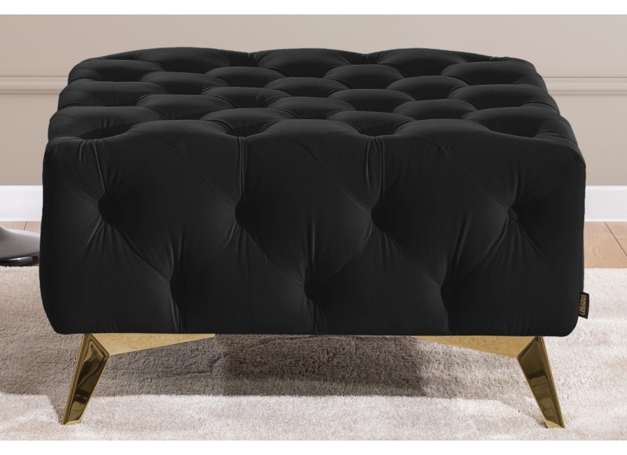 Puf pikowany Chesterfield 80x80 HASSO BIS 16