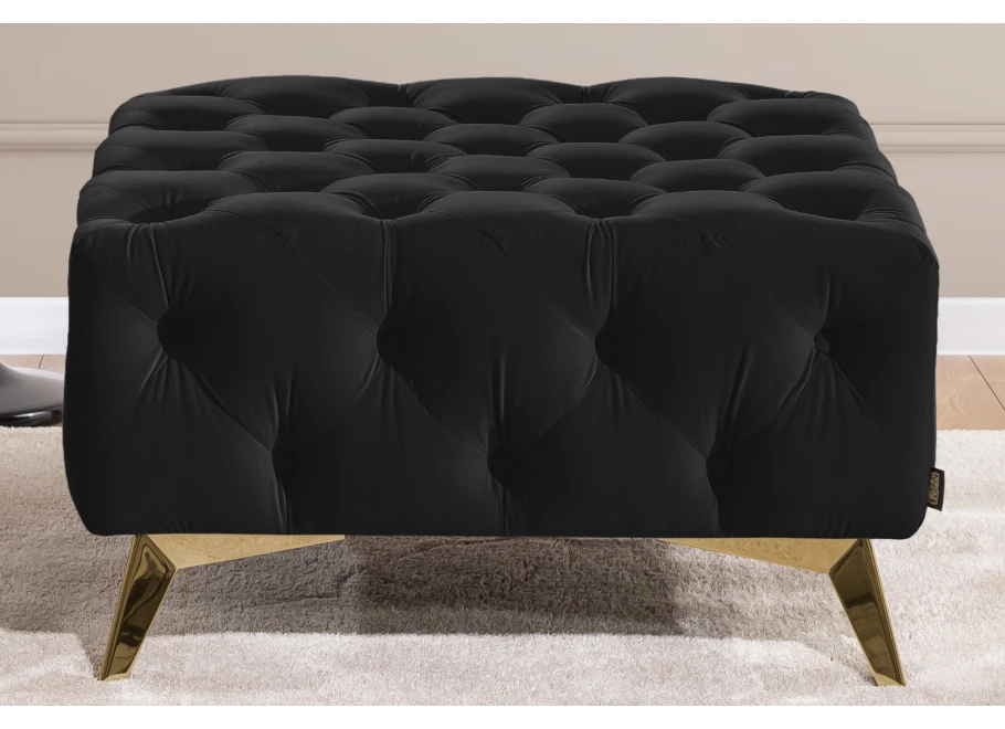 Puf pikowany Chesterfield 80x80 HASSO BIS