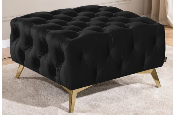 Puf pikowany Chesterfield 80x80 HASSO BIS - design i funkcjonalnosc w parze