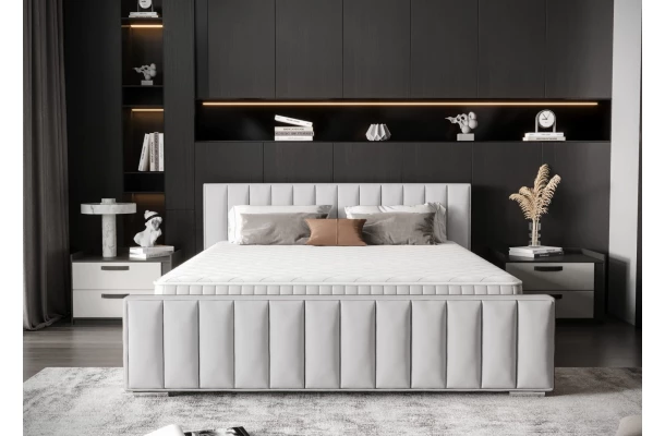 Łóżko tapicerowane glamour OLMO - eleganckie