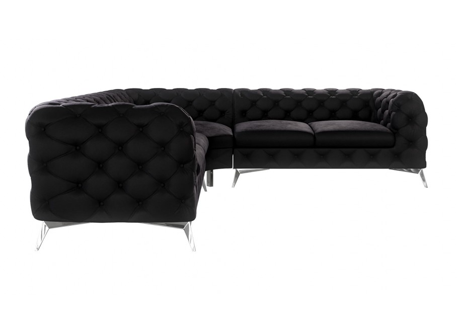 Narożnik pięcioosobowy luksusowy pikowany Chesterfield TEO 2+E+2 28