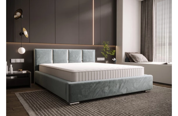 Łóżko tapicerowane glamour KADAR - sypialnia