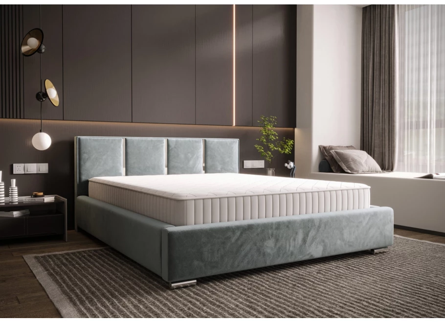Łóżko tapicerowane glamour KADAR