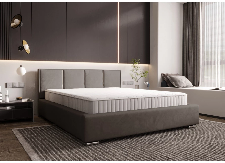 Łóżko tapicerowane glamour KADAR