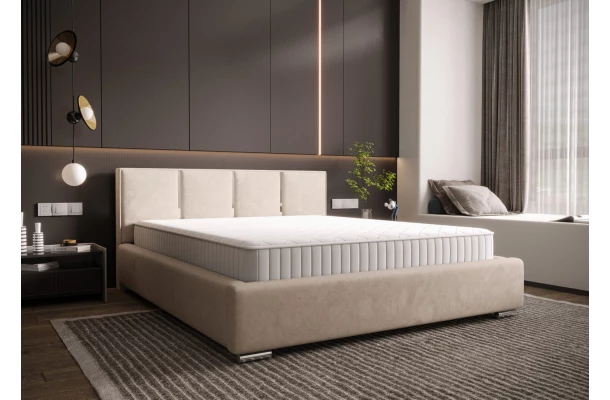 Łóżko tapicerowane glamour KADAR - eleganckie