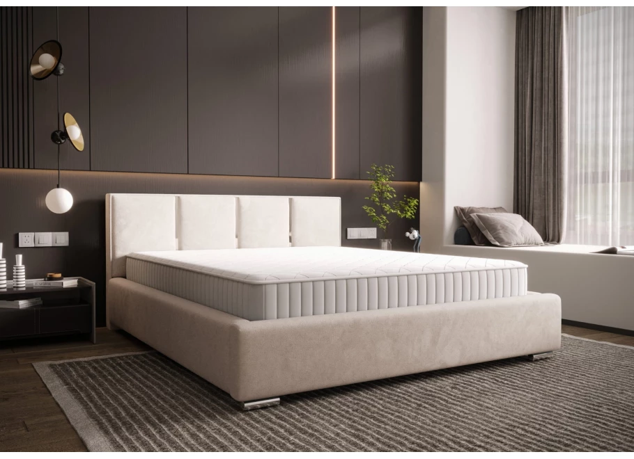 Łóżko tapicerowane glamour KADAR