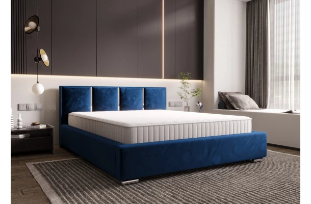 Łóżko tapicerowane glamour KADAR - designerskie